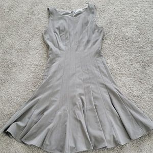 ✔️SOLD✔️Gray Calvin Klein Fit and Flare Dress